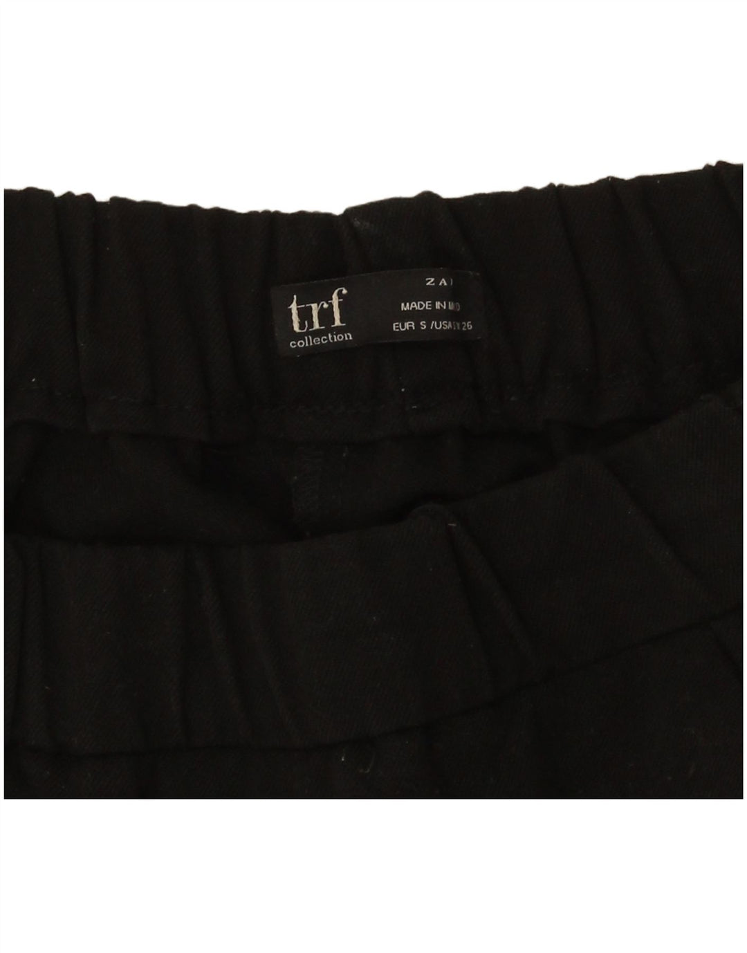 Zara Pantalon court slim pour femme Petit W26 L24 Noir