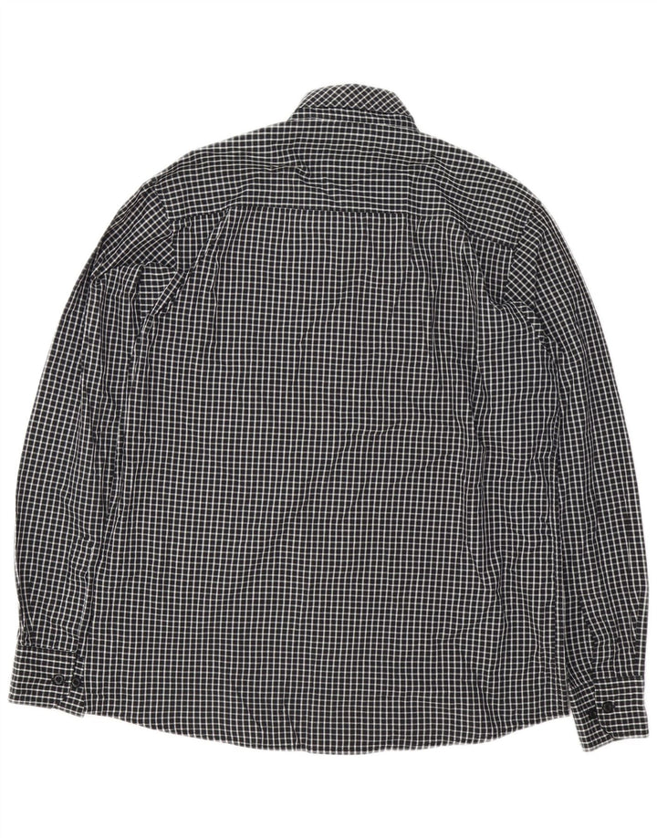 PIERRE CARDIN Chemise Regular Fit Homme Grand Vichy Noir Polyester