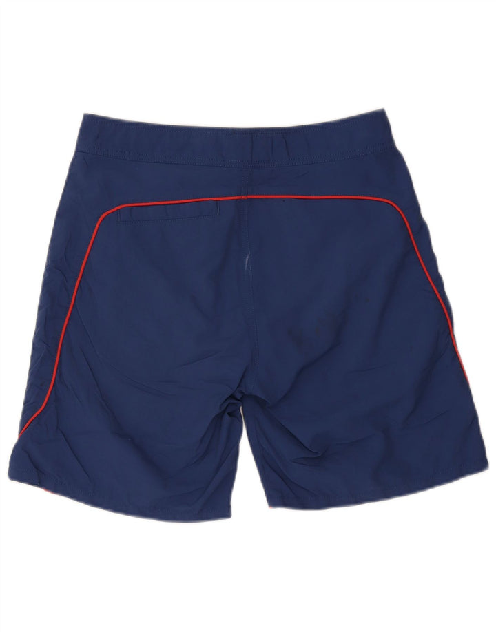 Woolrich Short de Bain Graphique Homme Nylon Bleu Marine Moyen