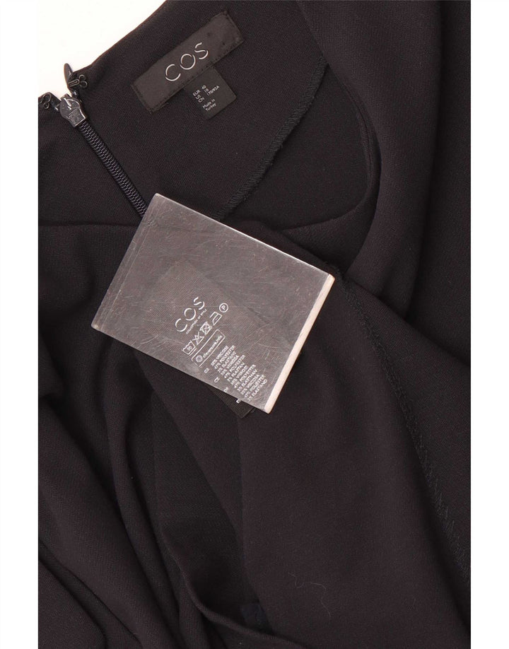 Cos Robe droite surdimensionnée à manches 3/4 pour femme EU 40 Viscose noire moyenne