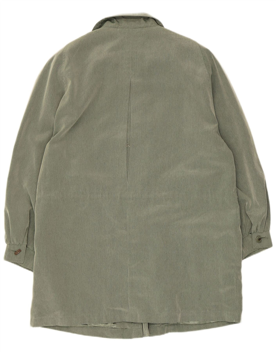 vintage Womens Overcoat UK 14 Grand Polyester Vert