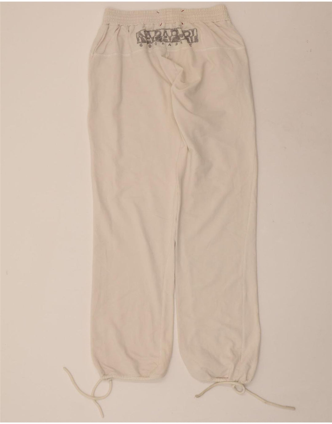 NAPAPIJRI Pantalon de survêtement graphique pour femme UK 12 Medium Blanc