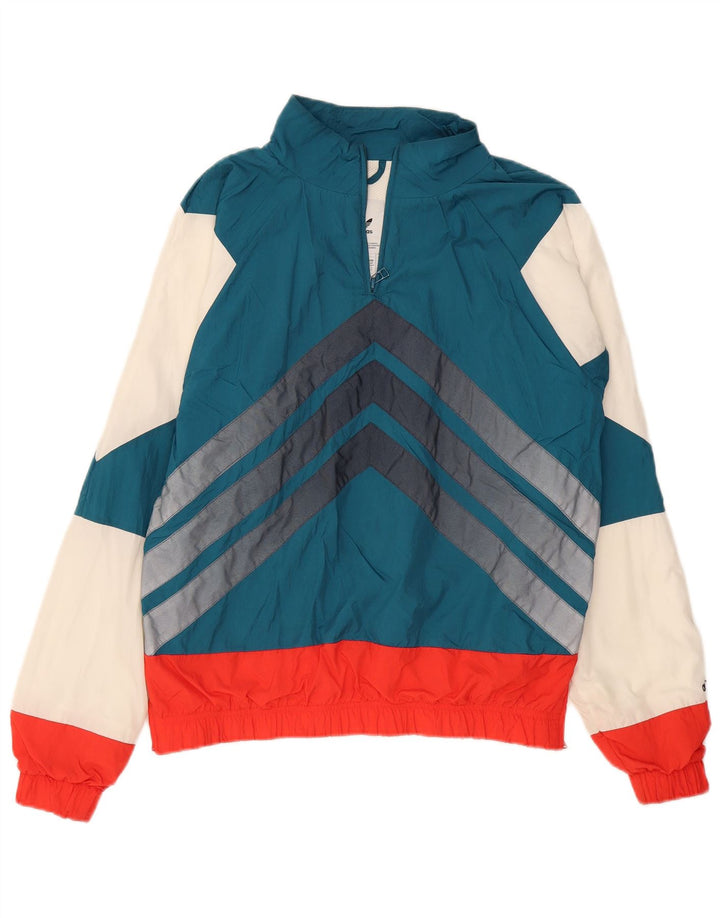 ADIDAS Veste de survêtement pour homme Petit Bleu Colorblock Nylon