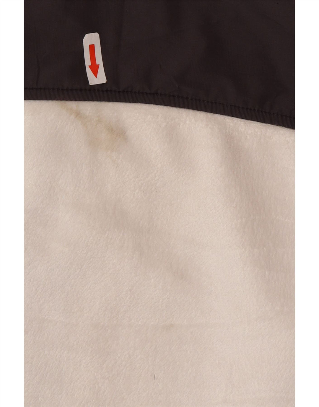 Fila Veste polaire pour femme UK 16 Large Blanc Colorblock Polyester