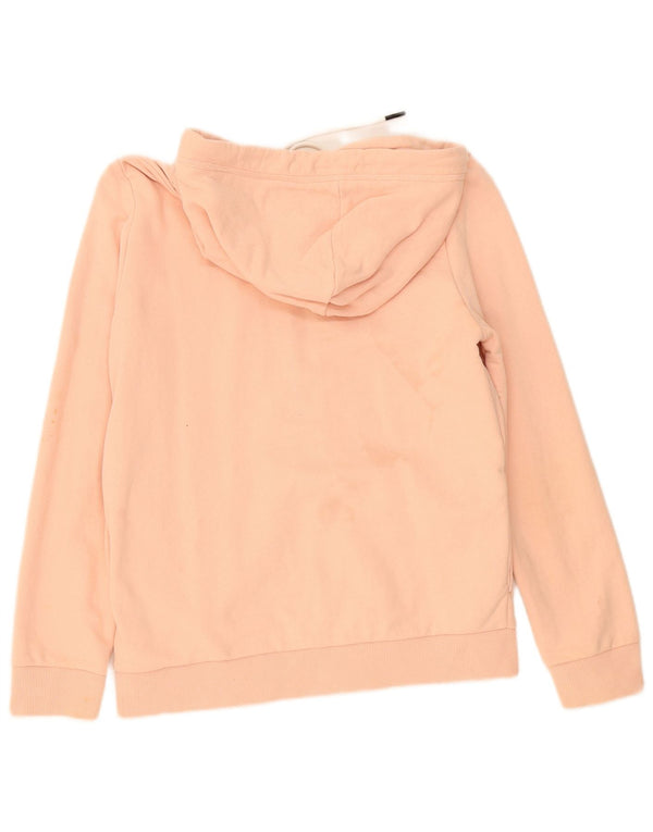 Superdry Pull à capuche zippé pour femme UK 10 Petit coton rose