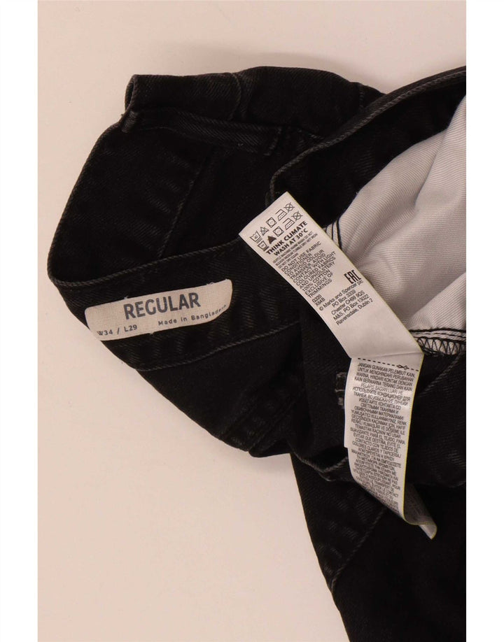 Marks & Spencer Jean droit régulier pour homme W34 L29 coton noir