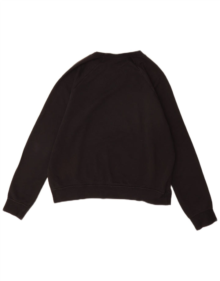 NIKE Sweat-shirt pour femme UK 14 en coton noir moyen