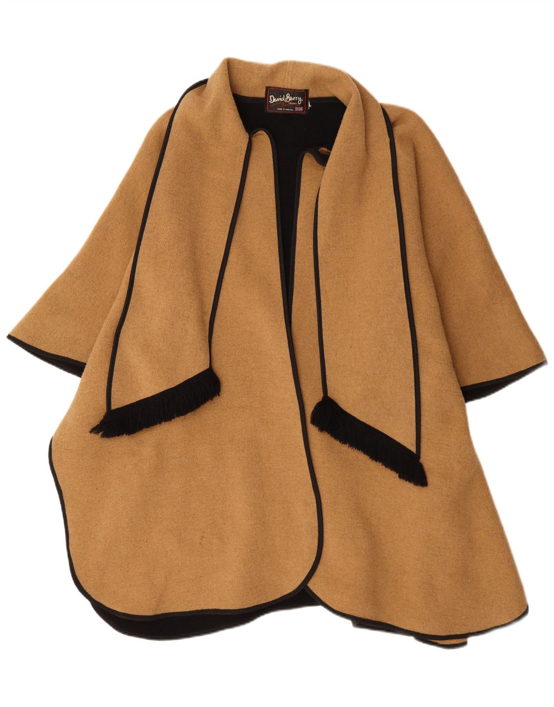 David Barry Manteau Poncho Femme Taille Unique Beige