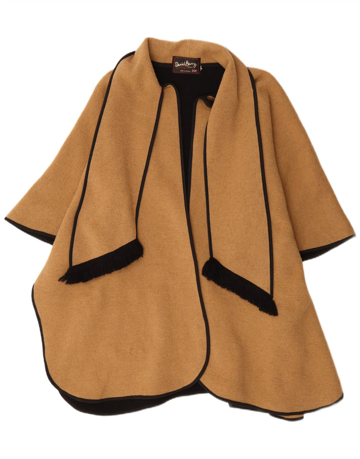 David Barry Manteau Poncho Femme Taille Unique Beige