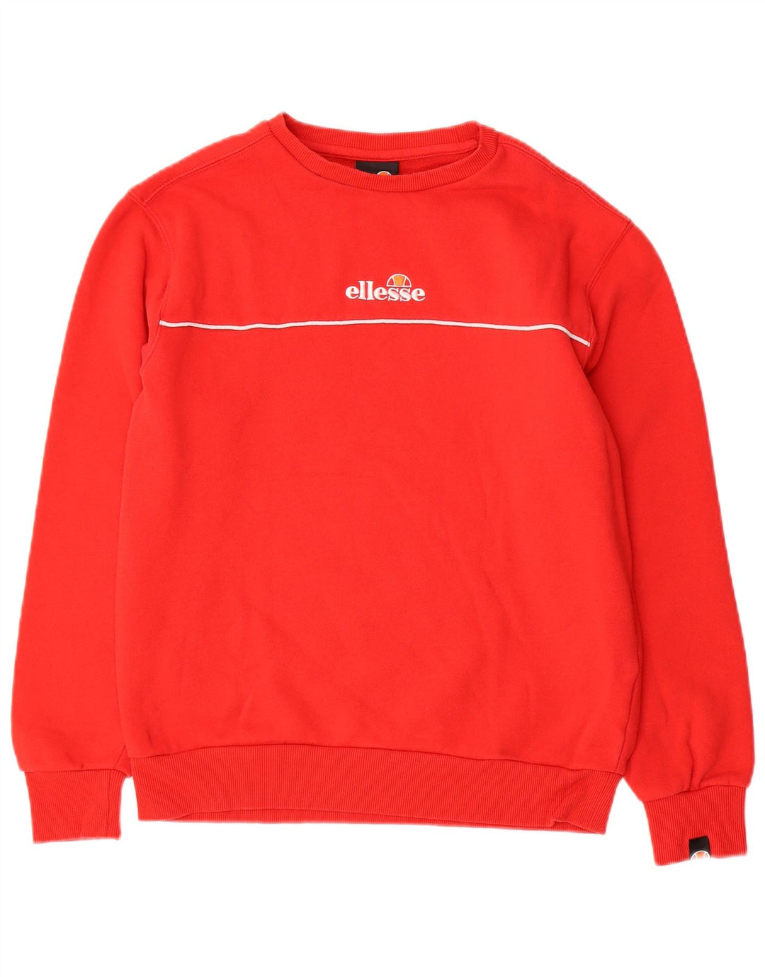 Ellesse Sweat-shirt graphique en coton rouge moyen pour homme