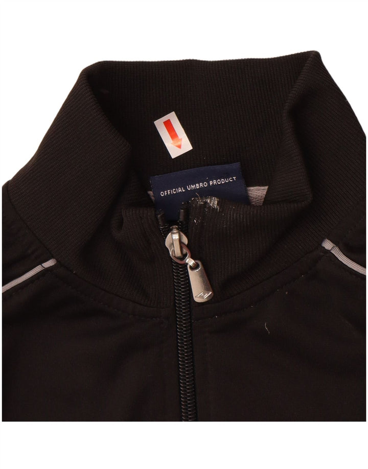 UMBRO Veste de survêtement pour garçon 12-13 ans XL Noir Polyester