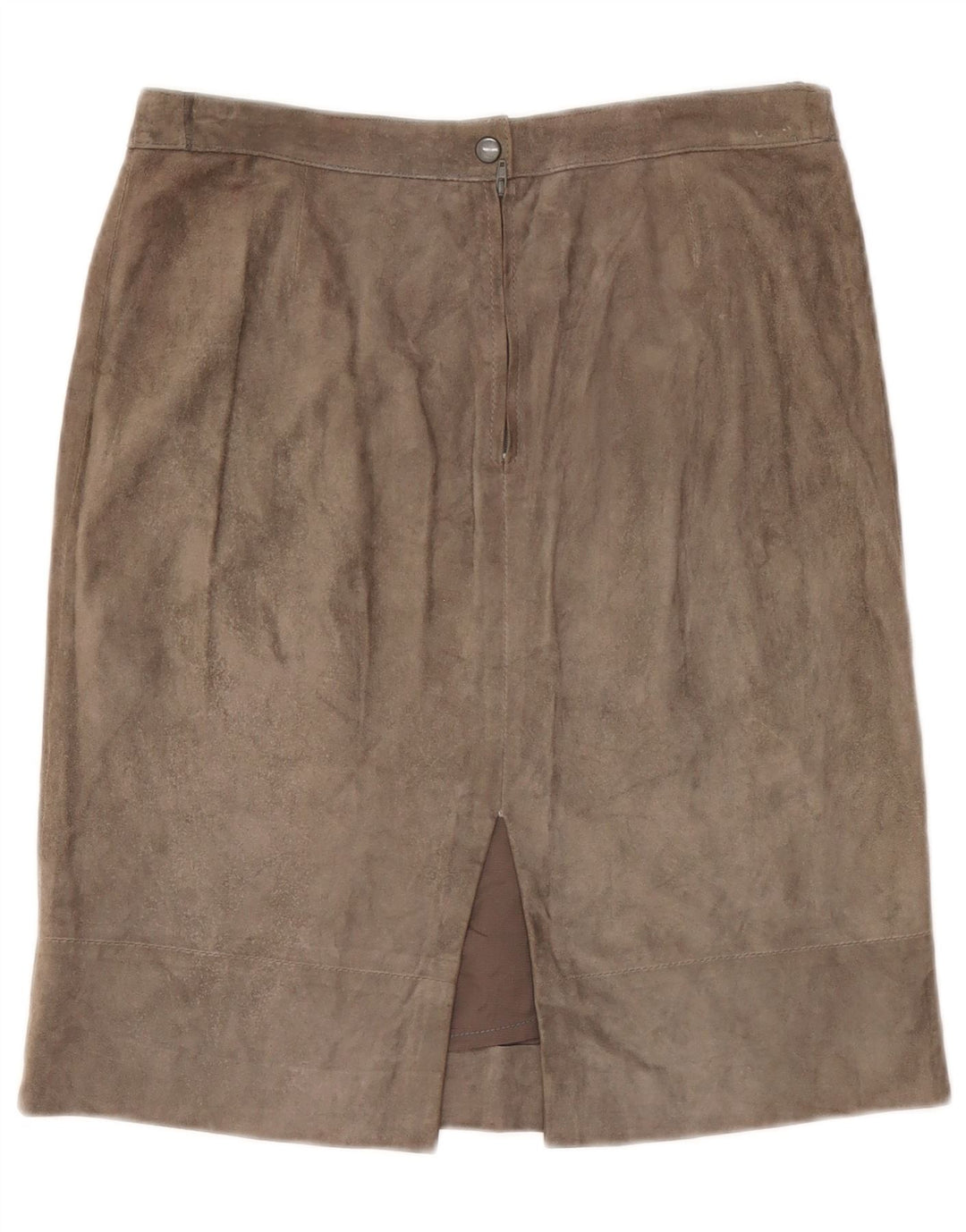 jupe en daim femme vintage W30 gris moyen