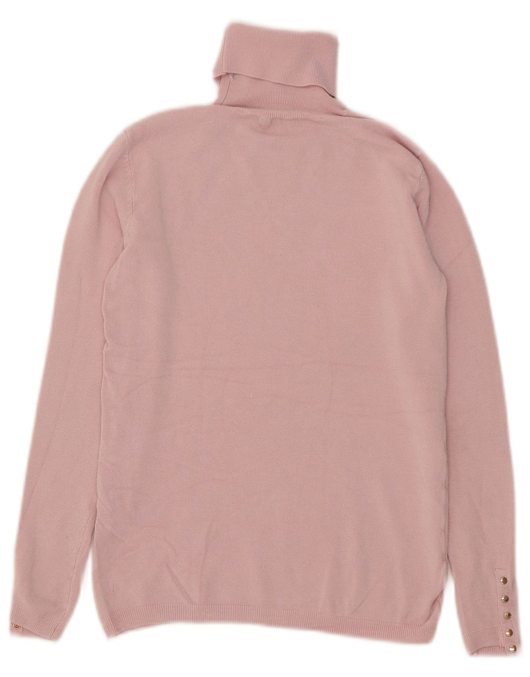 Zara Pull col roulé pour femme UK 10 Petite Viscose Rose
