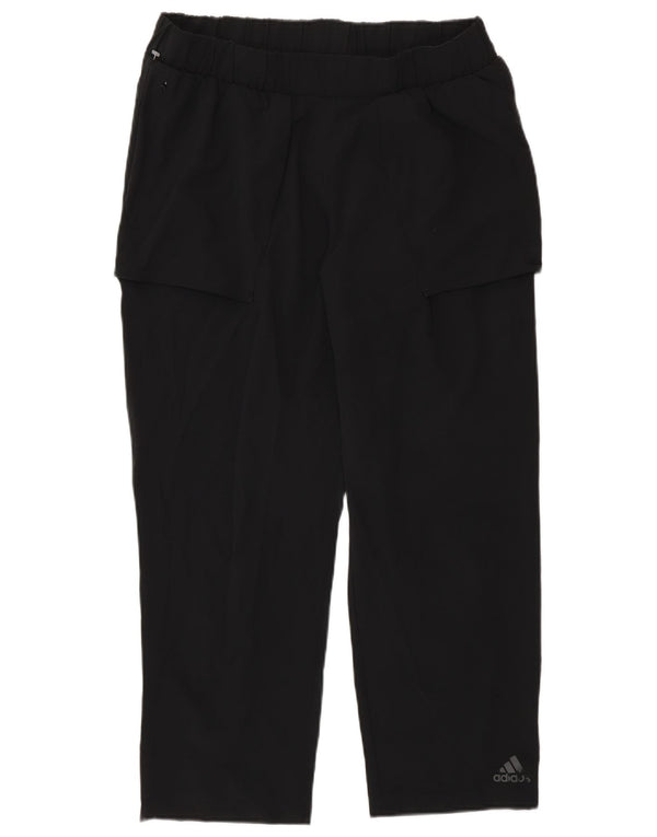 Adidas Pantalon de survêtement court pour femme UK 12/14 Noir moyen Sports