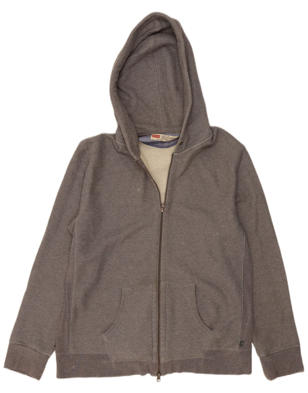 LEVI'S Sweat à Capuche Zippé Coupe Standard Homme XL Gris