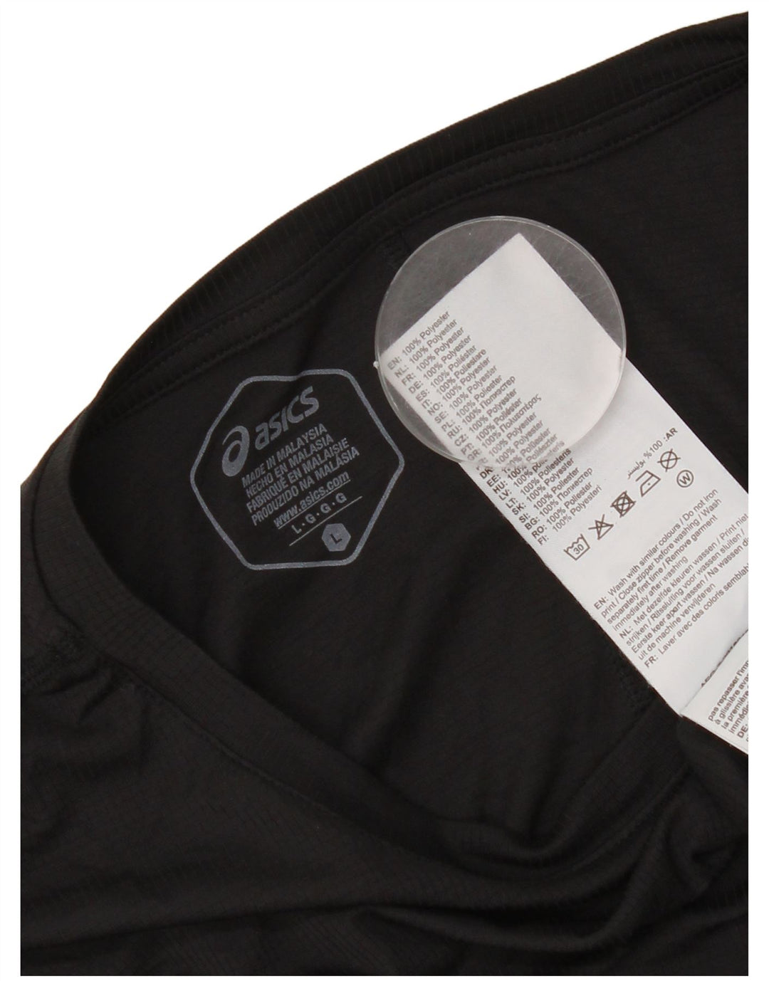 Asics T-Shirt Homme Haut Large Noir Polyester