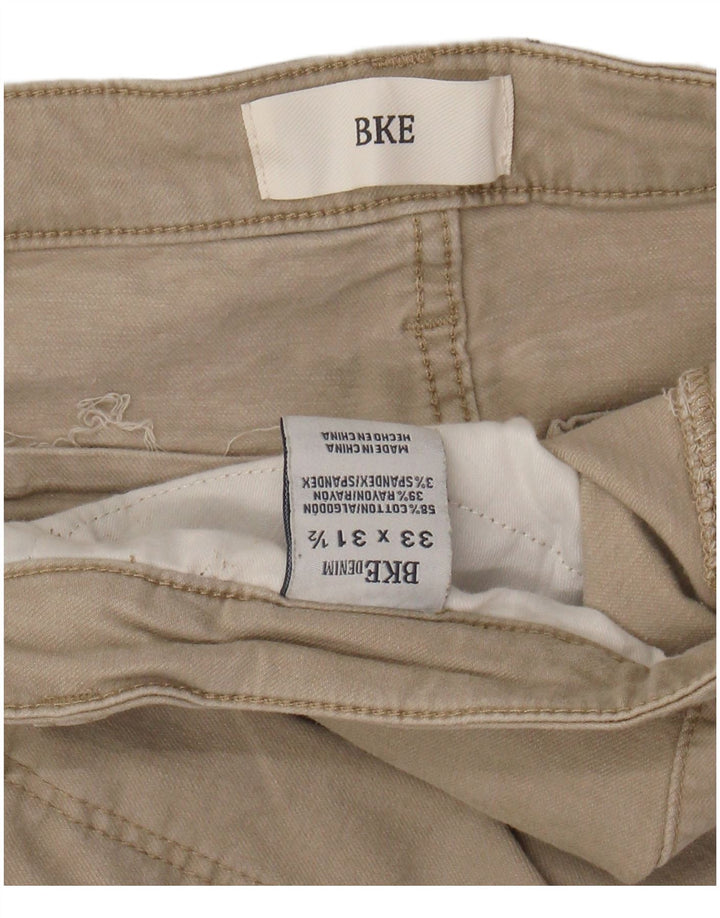 BKE Pantalon décontracté Bootcut Femme W33 L31 Coton Beige