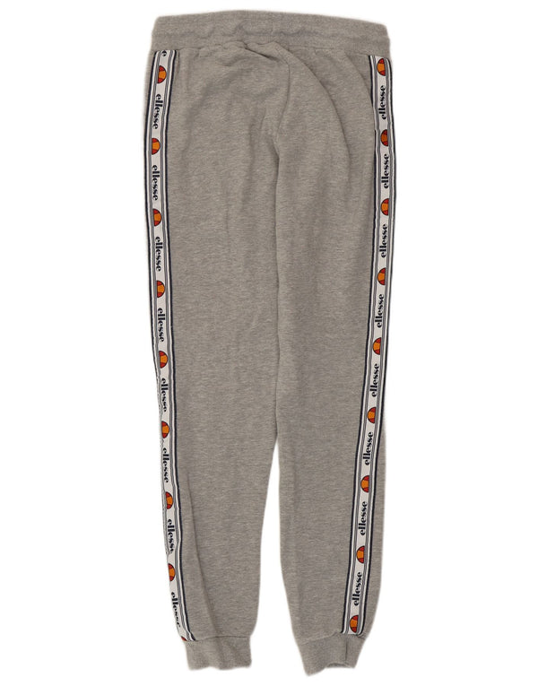 Ellesse Pantalon de survêtement graphique pour femme Joggers UK 6 XS Gris Colourblock