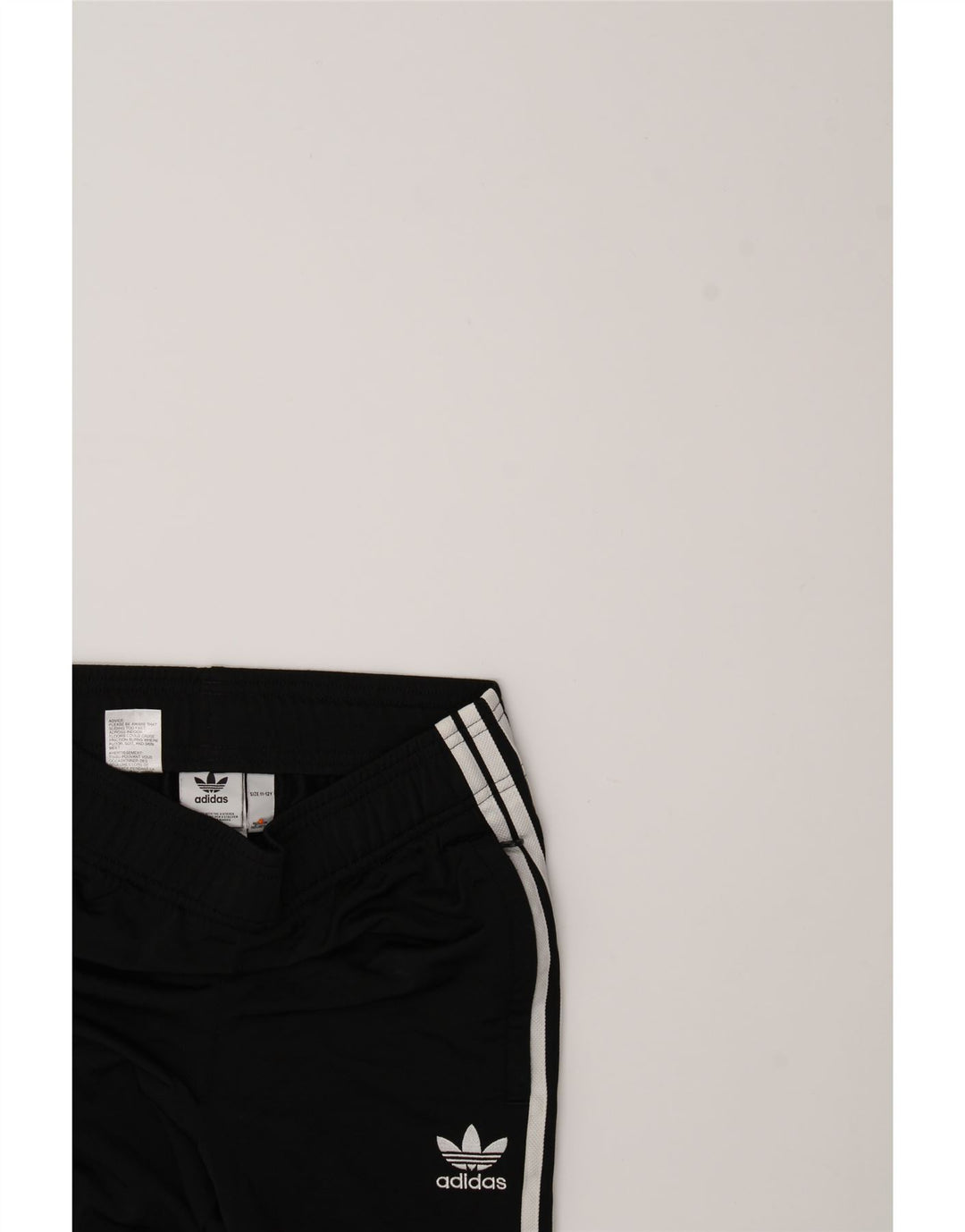 ADIDAS Boys Tracksuit Trousers Joggers 11-12 Years  Black Polyester Vintage Adidas and Second-Hand Adidas from Messina Hembry 