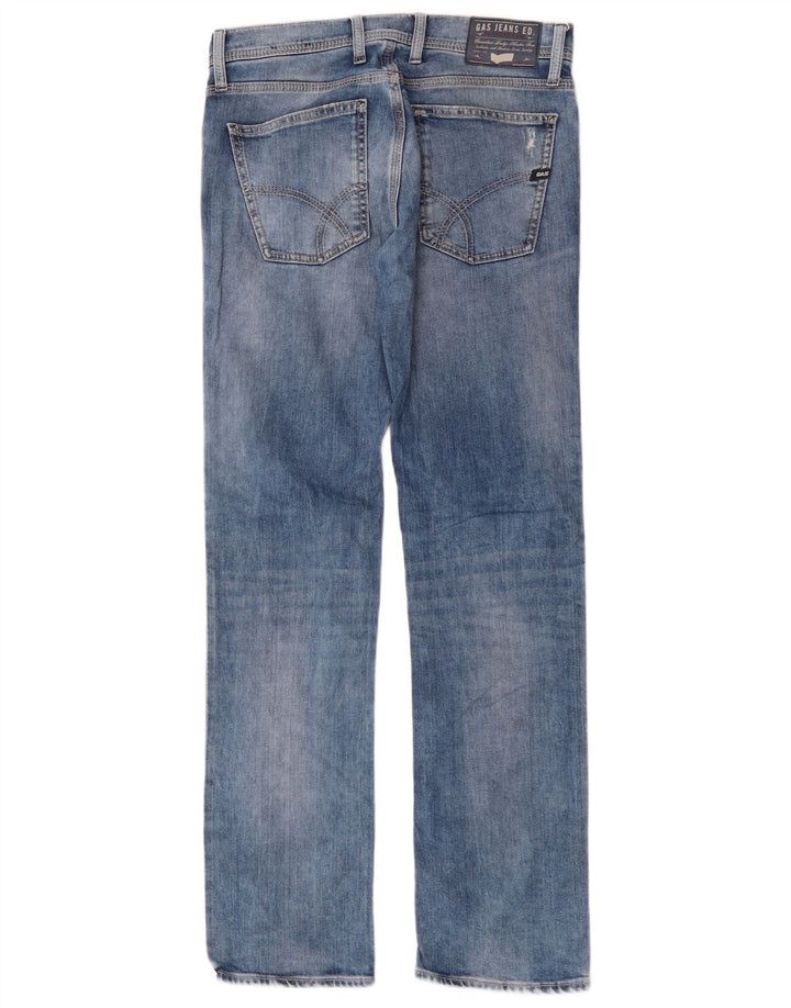 Gas Jean droit femme W30 L34 bleu coton