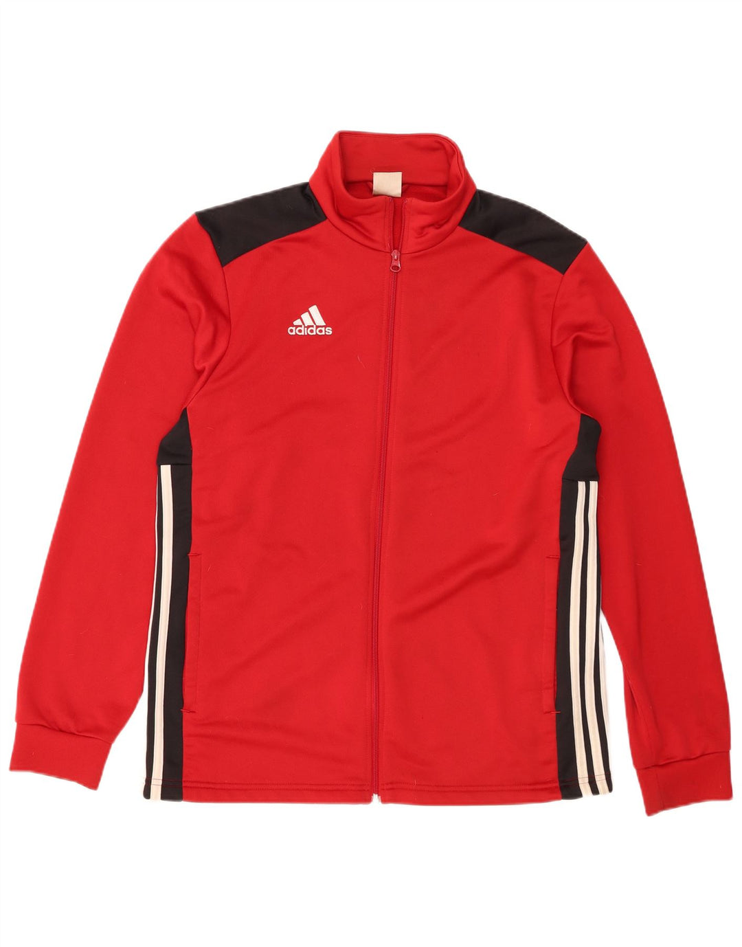 Adidas Veste de survêtement pour homme Large Rouge Colorblock Polyester