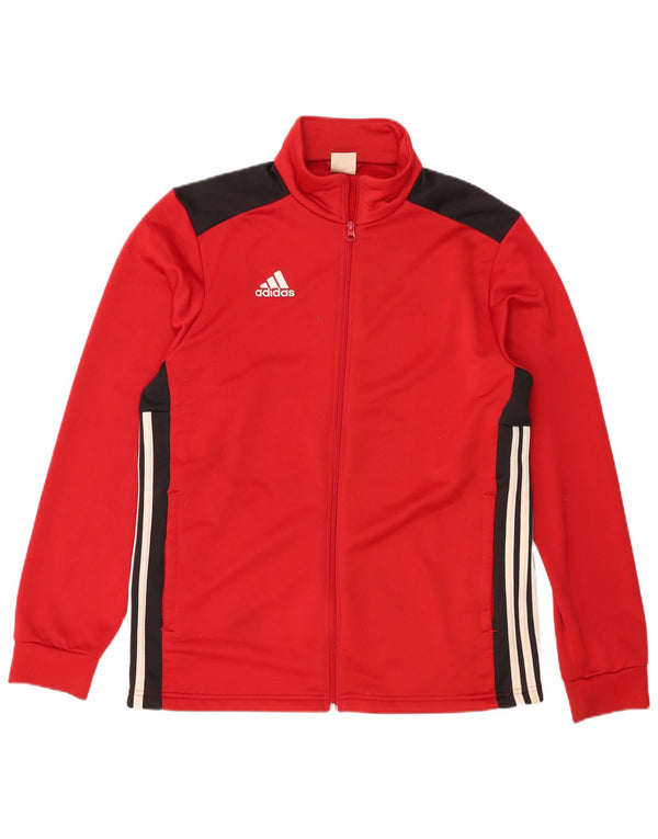 Adidas Veste de survêtement pour homme Large Rouge Colorblock Polyester