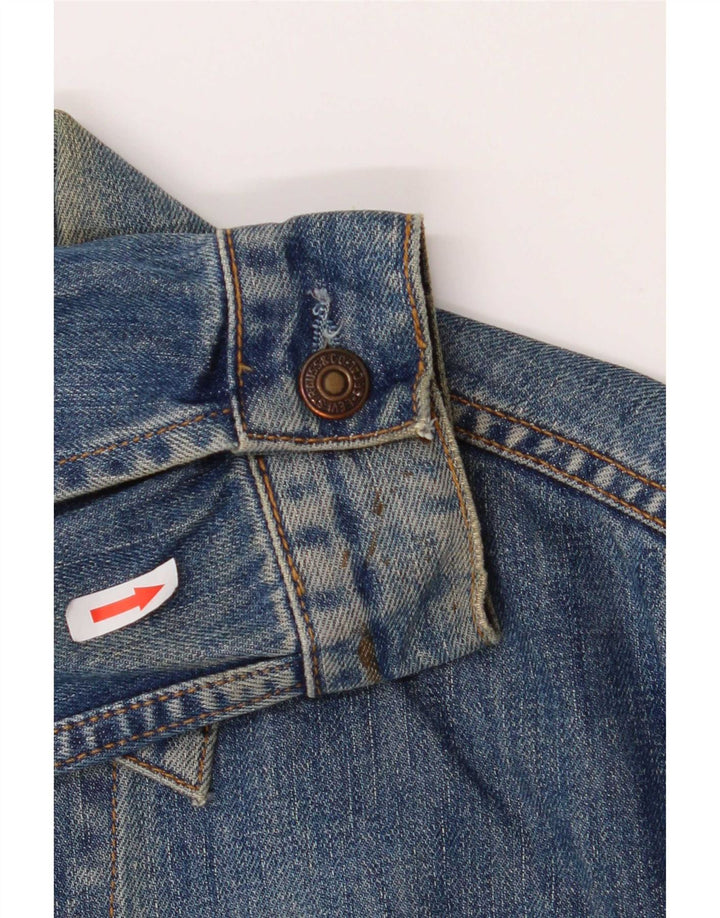 Levi's Veste en jean pour homme UK 40 Large Bleu Coton