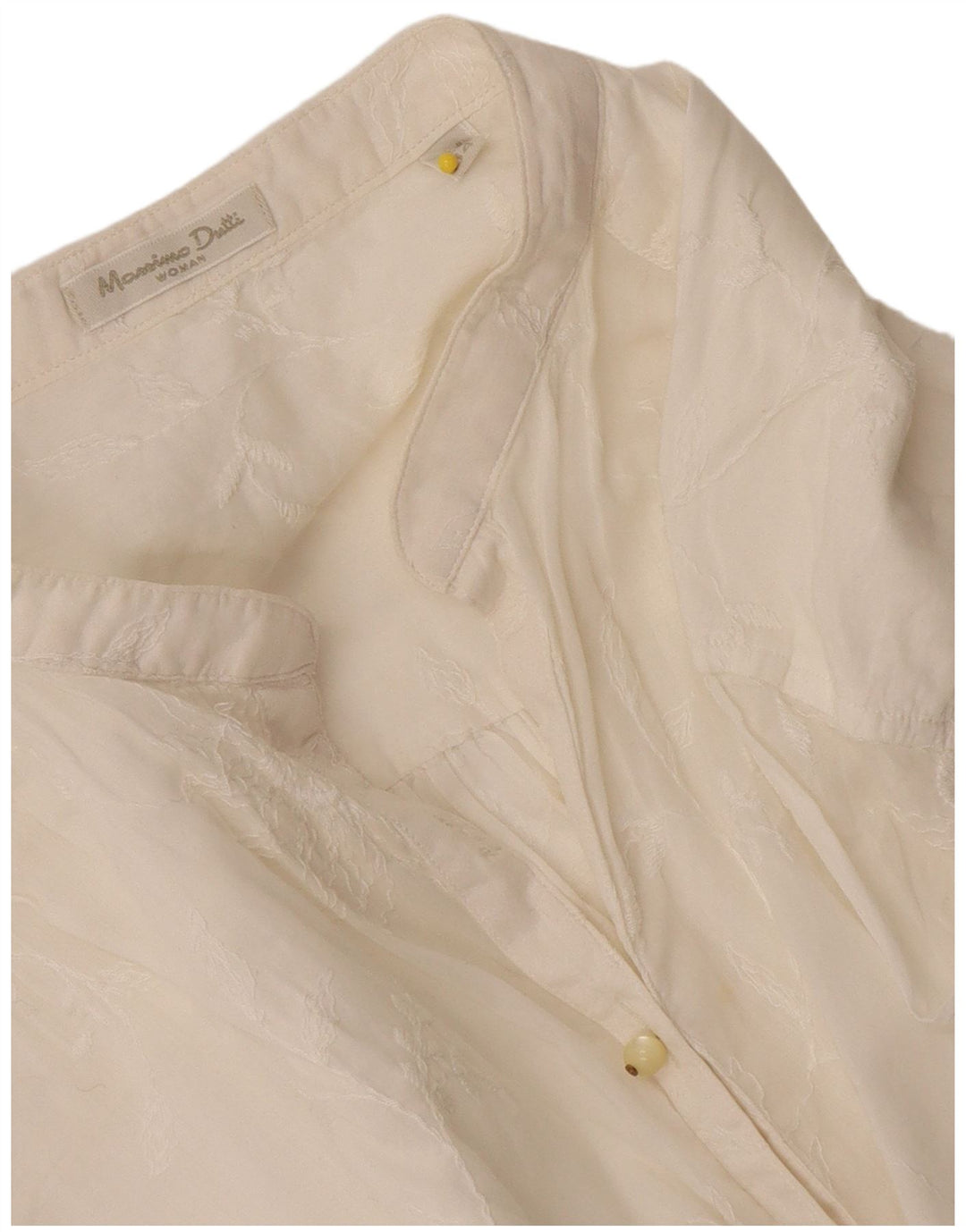 Massimo Dutti Chemise Femme EU 44 XL Blanc Cassé Floral