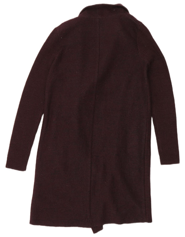 Phase Eight Cardigan long surdimensionné pour femme UK 8 Small Bordeaux