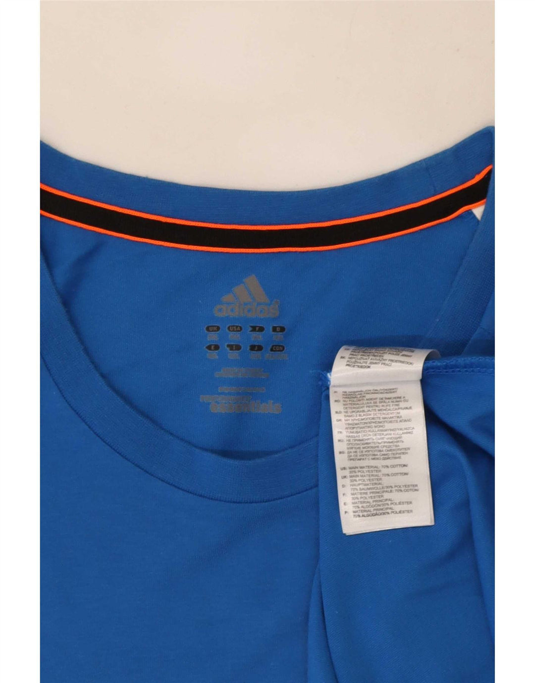 Adidas T-Shirt Homme Top 2XL Bleu Coton