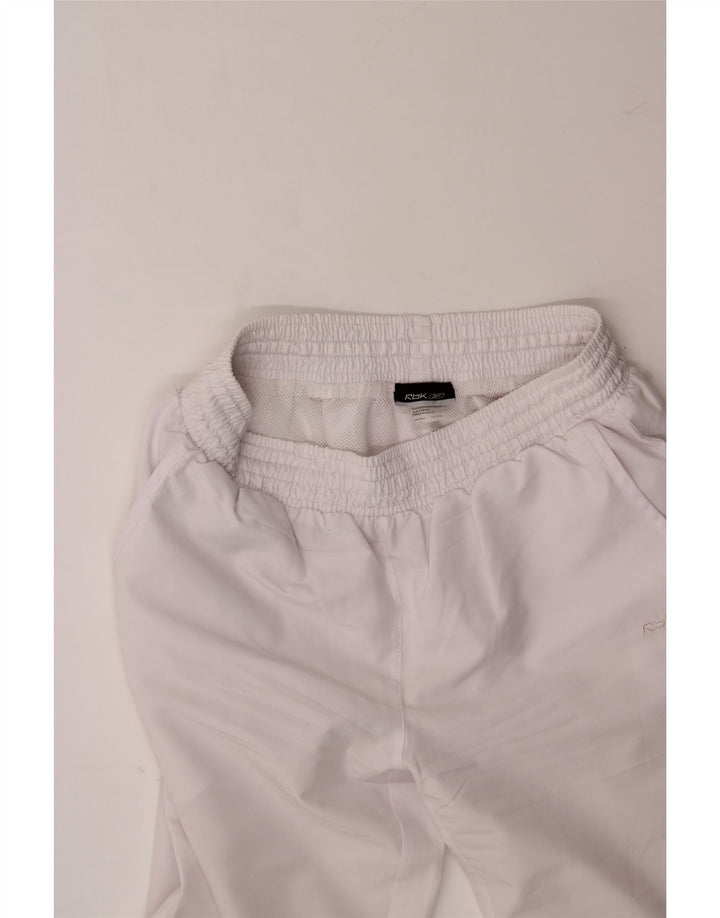 REEBOK Womens Capri Tracksuit Trousers UK 12 Medium White Vintage Reebok and Second-Hand Reebok from Messina Hembry 