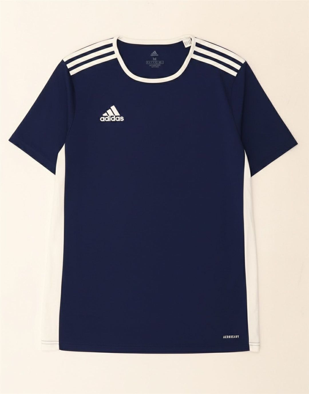 Adidas Hommes Aeroready T-Shirt Haut Bleu Marine Colorblock Polyester