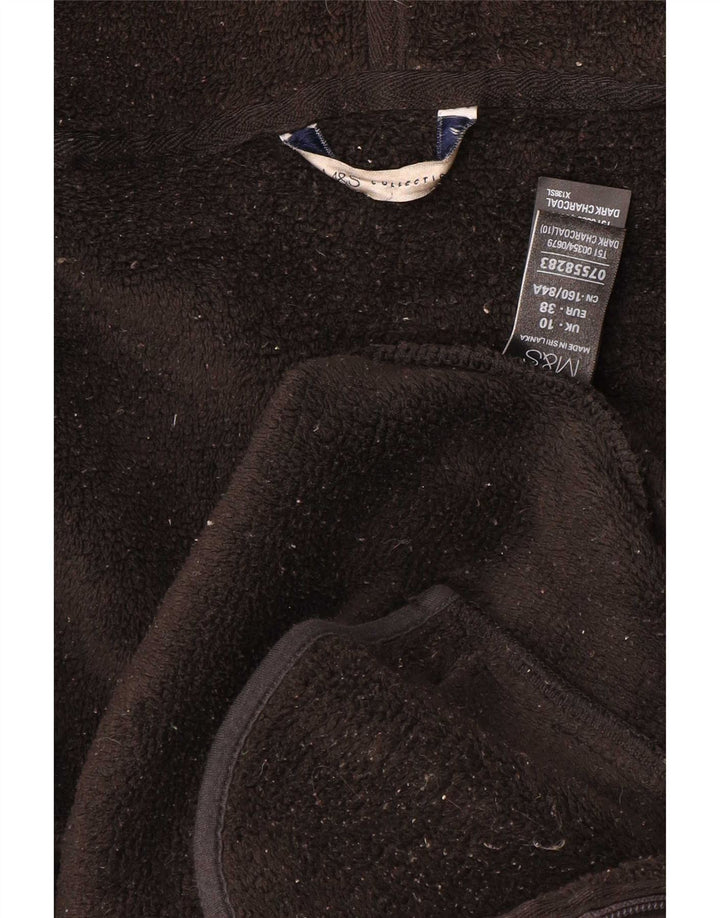 Marks & Spencer Veste de survêtement à capuche pour femme UK 10 Small Gris
