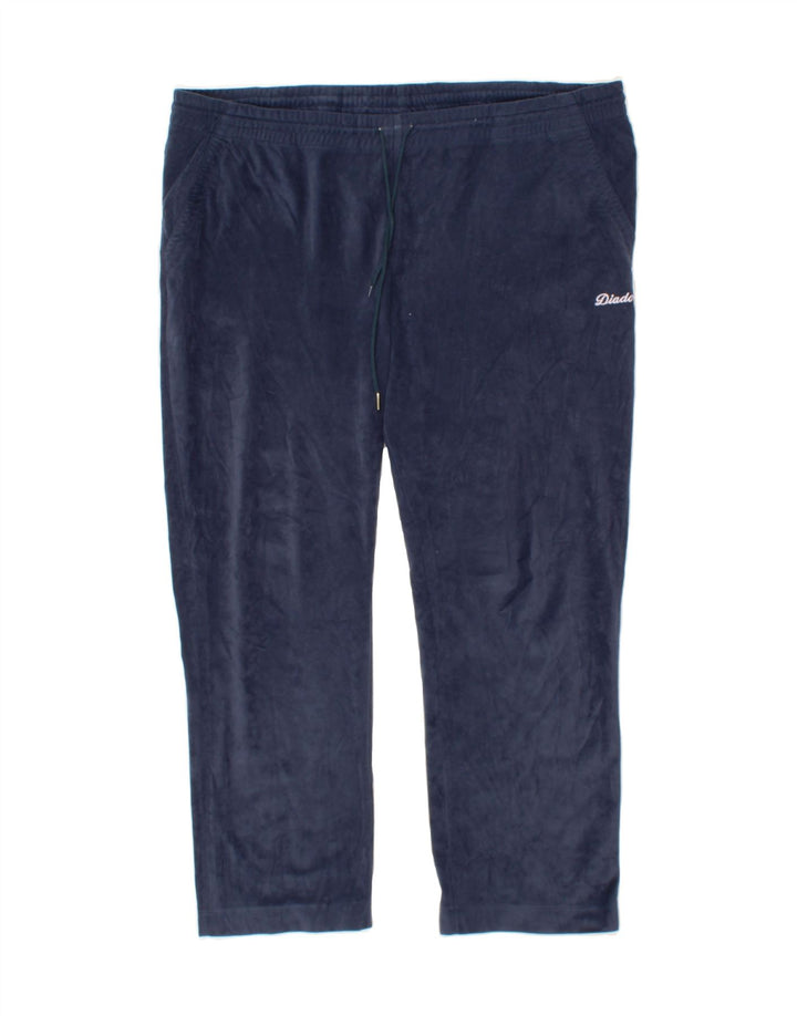 DIADORA Womens Tracksuit Trousers UK 20 2XL Navy Blue Polyester Vintage Diadora and Second-Hand Diadora from Messina Hembry 