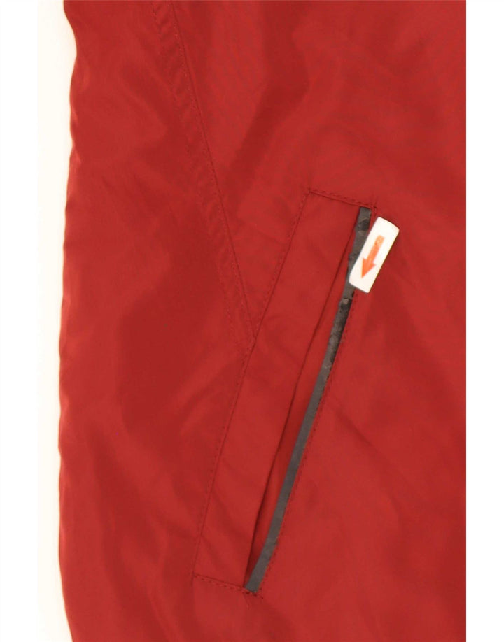 Zara Bomber Jacket Homme UK 44 2XL Rouge Colorblock Polyester