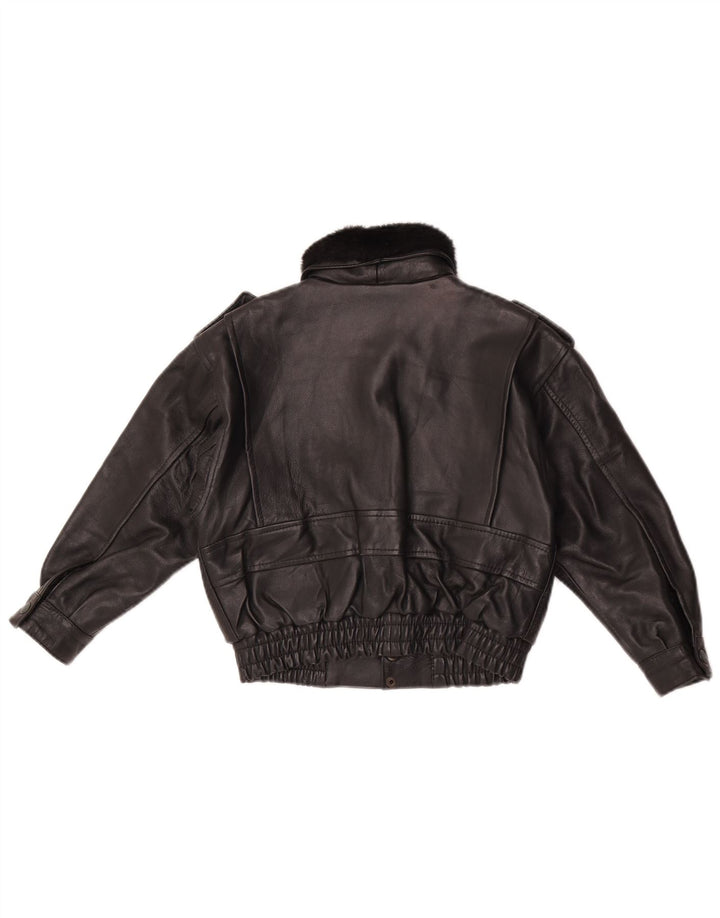 Veste en cuir Magil fille 3-4 ans noir