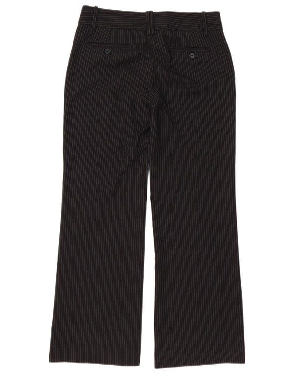 Zara Pantalon de costume bootcut pour femme EU 38 Small W28 L30 Noir rayé