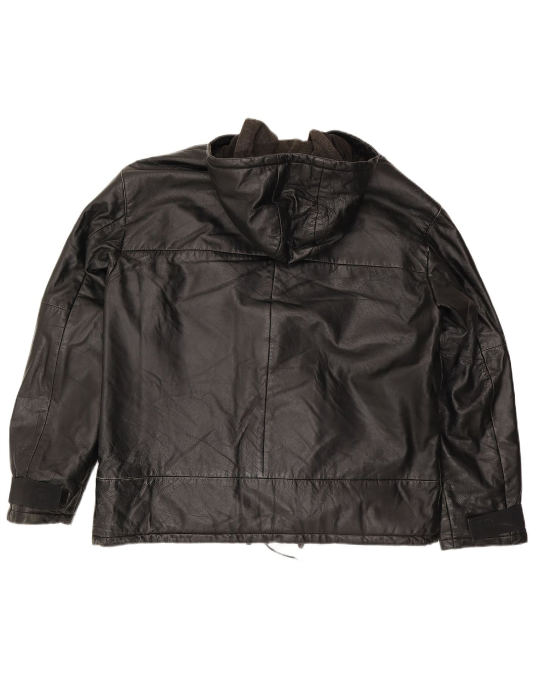 Conbipel Veste en cuir à capuche pour homme IT 52 XL Cuir noir