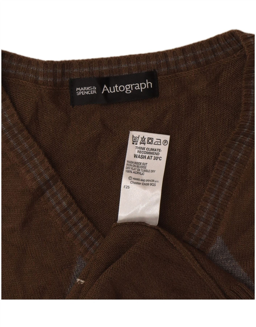 Marks & Spencer Débardeur autographe pour homme, grand marron classique