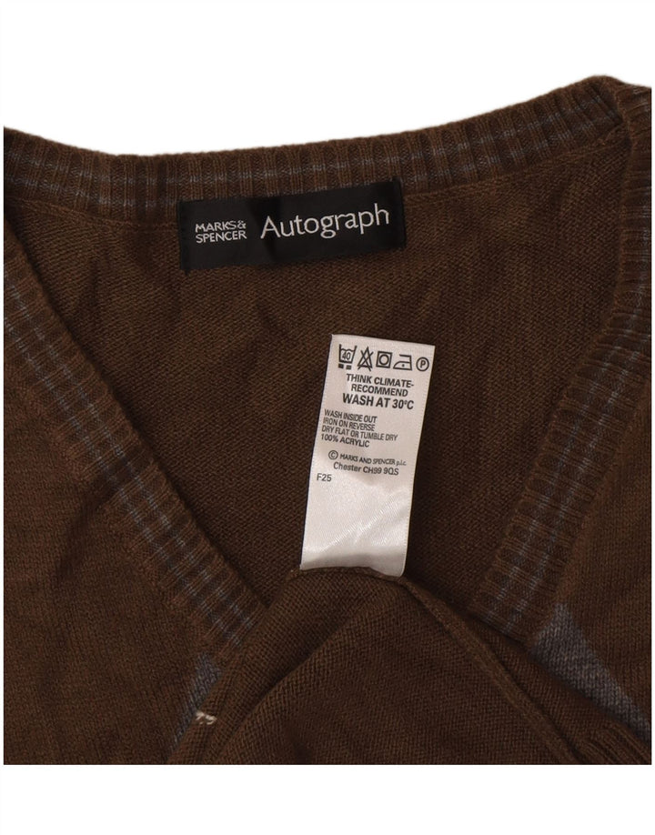 Marks & Spencer Débardeur autographe pour homme, grand marron classique