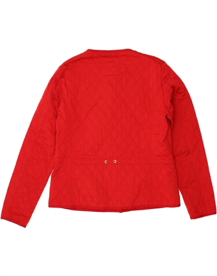MASSIMO DUTTI Womens Quilted Jacket UK 18 XL Red Polyester Vintage Massimo Dutti and Second-Hand Massimo Dutti from Messina Hembry 