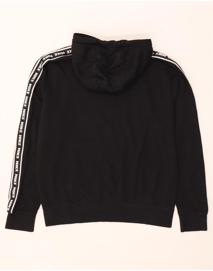 Nike Pull à capuche graphique en coton noir moyen pour homme