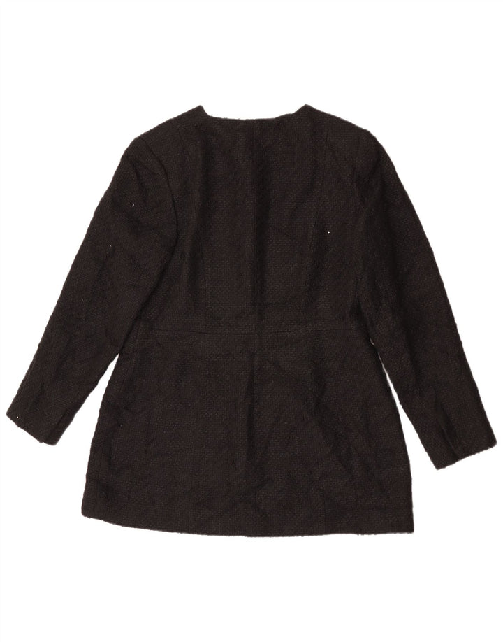 Zara Veste Blazer 4 Boutons Femme UK 18 XL Noir