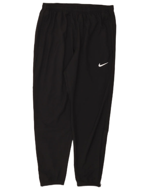 Pantalon de survêtement Nike Dri Fit pour femme UK 16 Large Noir Polyester