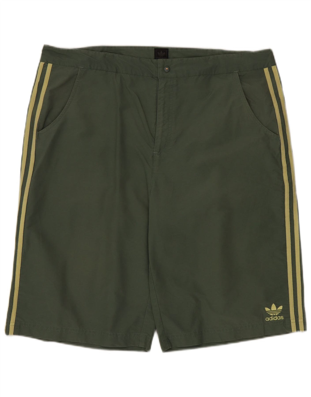 Adidas Short Homme XL W40 Vert Colorblock Coton