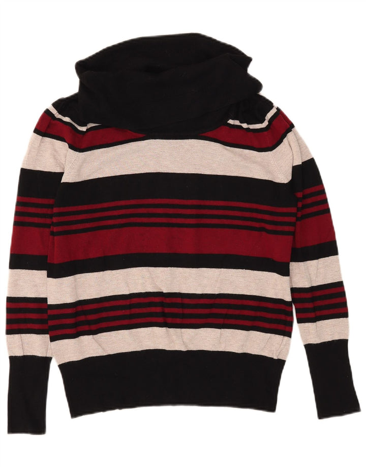Marks & Spencer Pull col roulé pour femme UK 16 Large Rouge Rayé