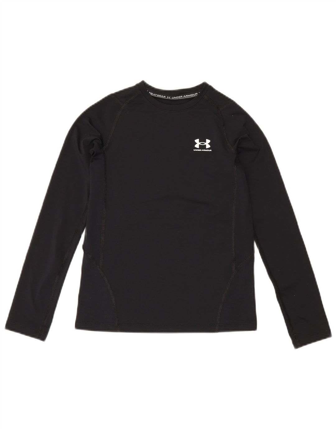 Under Armour Heat Gear Haut à manches longues pour garçon 9-10 ans Noir moyen