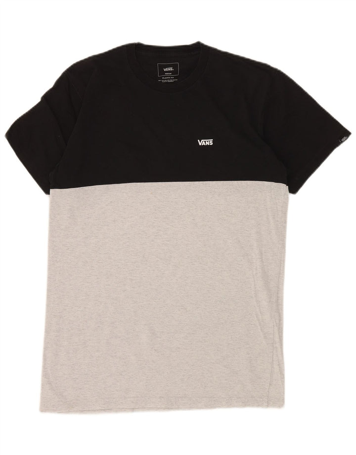 VANS T-shirt coupe classique pour homme en coton color block gris moyen