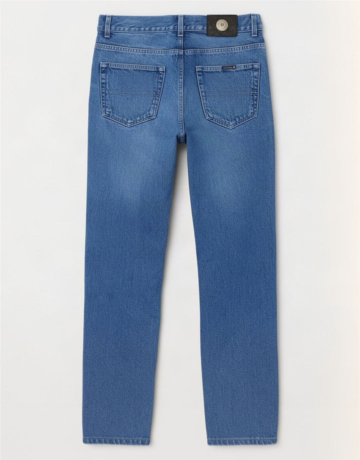 Trussardi Jean Fuselé W33 L32 Bleu Coton Homme