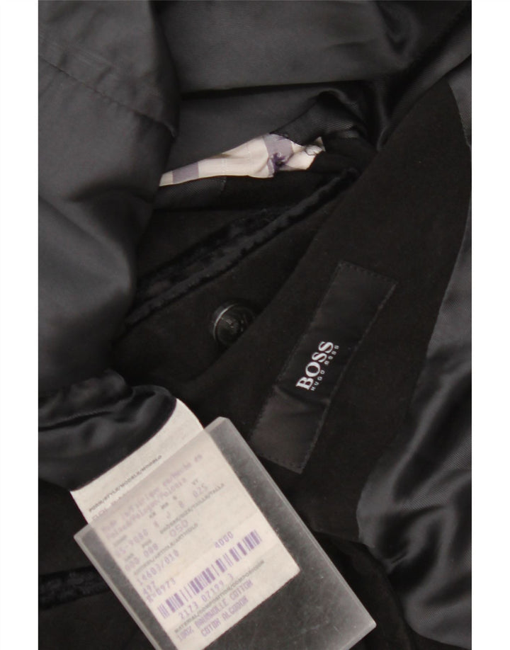Hugo Boss Pardessus pour homme EU 50 Grand coton noir